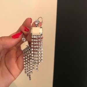 Juicy Couture earrings with rhinestone fringe